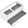 Mexen Orio meuble de salle de bain sous-lavabo 100 cm, 2 tiroirs, blanc brillant - 91A10-10047-2-BFF00