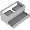 Mexen Orio meuble de salle de bain sous-vasque 100 cm, 2 tiroirs, gris mat - 91A10-10047-2-BFF62