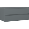 Mexen Orio meuble de salle de bain pour lavabo 100 cm, 2 tiroirs, graphite mat - 91A10-10047-2-BFF66