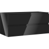 Mexen Orio meuble de salle de bain sous lavabo 100 cm, 2 tiroirs, noir brillant - 91A10-10047-2-BFF70