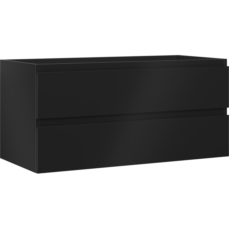 Mexen Orio meuble de salle de bains sous-lavabo 100 cm, 2 tiroirs, noir mat - 91A10-10047-2-BFF71