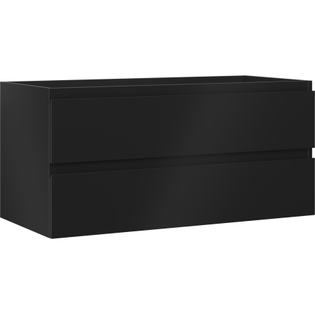 Mexen Orio meuble de salle de bain sous-lavabo 100 cm, 2 tiroirs, noir mat - 91A10-10047-2-BFF71