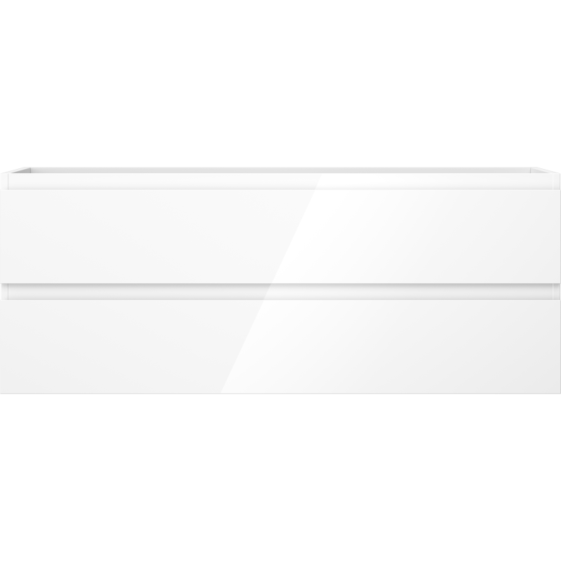 Mexen Orio armoire de salle de bains sous lavabo 120 cm, 2 tiroirs, blanc brillant - 91A10-12047-2-BFF00