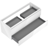 Mexen Orio armoire de salle de bain sous lavabo 120 cm, 2 tiroirs, blanc brillant - 91A10-12047-2-BFF00
