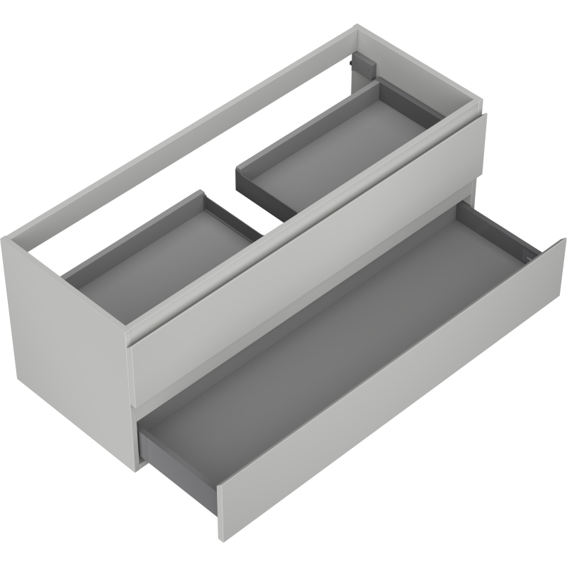 Mexen Orio meuble de salle de bain sous lavabo 120 cm, 2 tiroirs, gris mat - 91A10-12047-2-BFF62