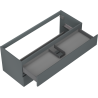 Mexen Orio meuble de salle de bain sous lavabo 120 cm, 2 tiroirs, graphite mat - 91A10-12047-2-BFF66