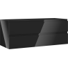 Mexen Orio meuble de salle de bain sous-vasque 120 cm, 2 tiroirs, noir brillant - 91A10-12047-2-BFF70