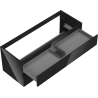 Mexen Orio meuble de salle de bain sous-vasque 120 cm, 2 tiroirs, noir brillant - 91A10-12047-2-BFF70