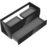 Mexen Orio meuble de salle de bain sous-vasque 120 cm, 2 tiroirs, noir brillant - 91A10-12047-2-BFF70