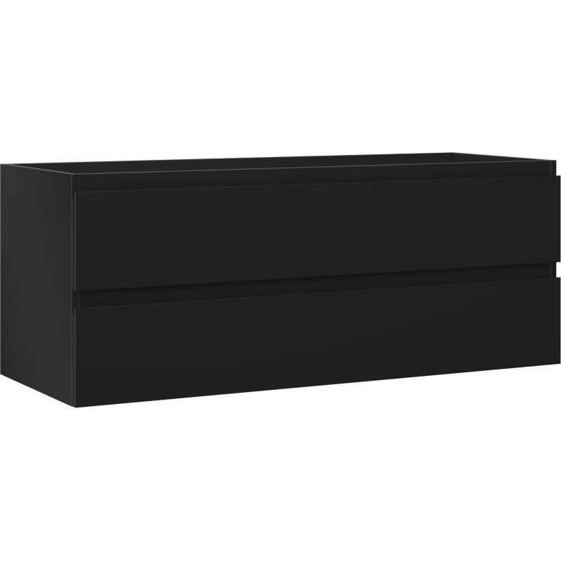 Mexen Orio meuble-lavabo 120 cm, 2 tiroirs, noir mat - 91A10-12047-2-BFF71
