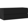 Mexen Orio meuble-lavabo 120 cm, 2 tiroirs, noir mat - 91A10-12047-2-BFF71