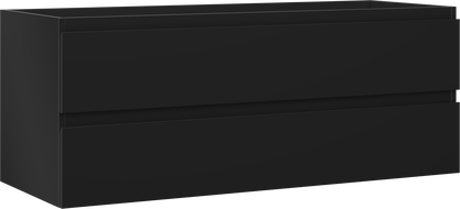 Mexen Orio meuble-lavabo 120 cm, 2 tiroirs, noir mat - 91A10-12047-2-BFF71