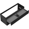 Mexen Orio meuble-lavabo 120 cm, 2 tiroirs, noir mat - 91A10-12047-2-BFF71