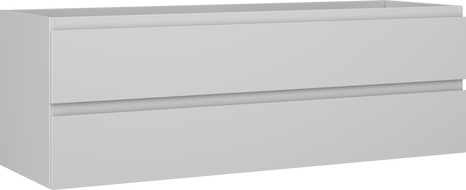 Mexen Orio meuble de salle de bain sous-vasque 140 cm, 2 tiroirs, gris mat - 91A10-14047-2-BFF62