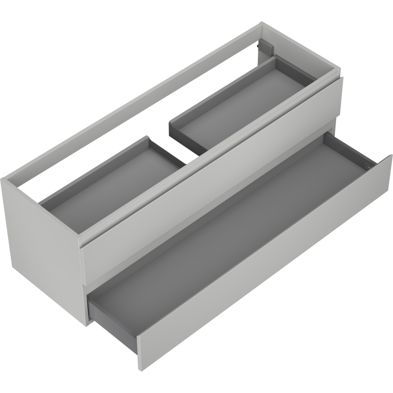 Mexen Orio armoire de salle de bains sous lavabo 140 cm, 2 tiroirs, gris mat - 91A10-14047-2-BFF62