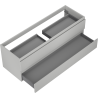 Mexen Orio meuble de salle de bain sous-vasque 140 cm, 2 tiroirs, gris mat - 91A10-14047-2-BFF62