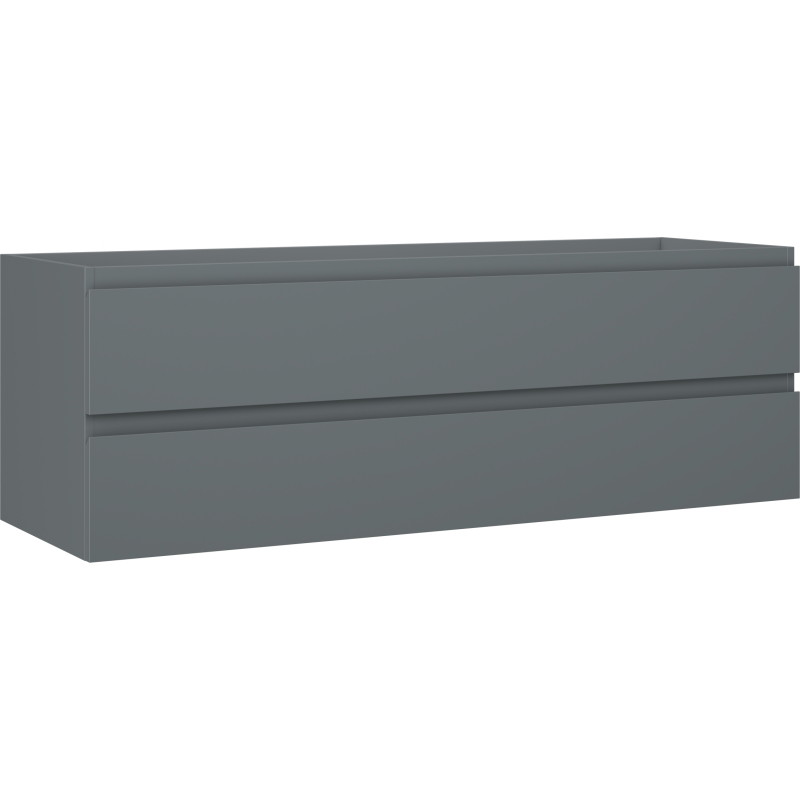 Mexen Orio armoire de salle de bain sous lavabo 140 cm, 2 tiroirs, graphite mat - 91A10-14047-2-BFF66