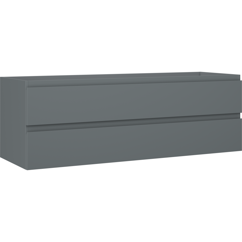 Mexen Orio meuble de salle de bains sous-lavabo 140 cm, 2 tiroirs, graphite mat - 91A10-14047-2-BFF66