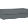 Mexen Orio meuble de salle de bains sous-lavabo 140 cm, 2 tiroirs, graphite mat - 91A10-14047-2-BFF66