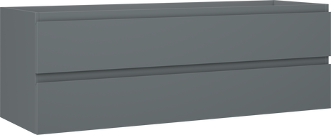 Mexen Orio meuble de salle de bains sous-lavabo 140 cm, 2 tiroirs, graphite mat - 91A10-14047-2-BFF66