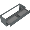 Mexen Orio meuble de salle de bains sous-lavabo 140 cm, 2 tiroirs, graphite mat - 91A10-14047-2-BFF66