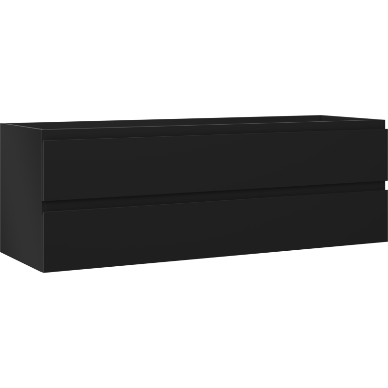 Mexen Orio armoire de salle de bain sous lavabo 140 cm, 2 tiroirs, noir mat - 91A10-14047-2-BFF71