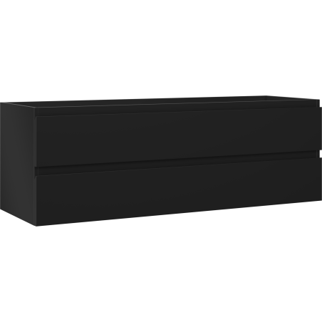 Mexen Orio armoire de salle de bain sous lavabo 140 cm, 2 tiroirs, noir mat - 91A10-14047-2-BFF71
