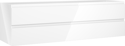 Mexen Orio meuble de salle de bain sous lavabo 160 cm, 2 tiroirs, blanc brillant - 91A10-16047-2-BFF00