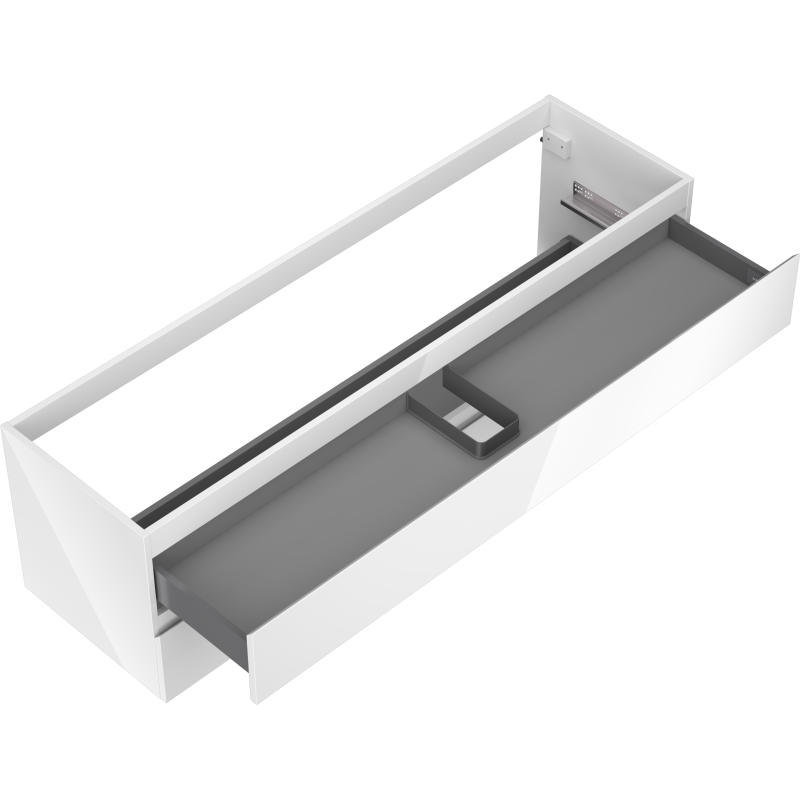 Mexen Orio meuble de salle de bain sous lavabo 160 cm, 2 tiroirs, blanc brillant - 91A10-16047-2-BFF00