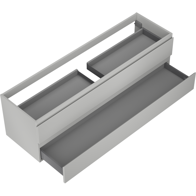 Mexen Orio meuble de salle de bain sous lavabo 160 cm, 2 tiroirs, gris mat - 91A10-16047-2-BFF62