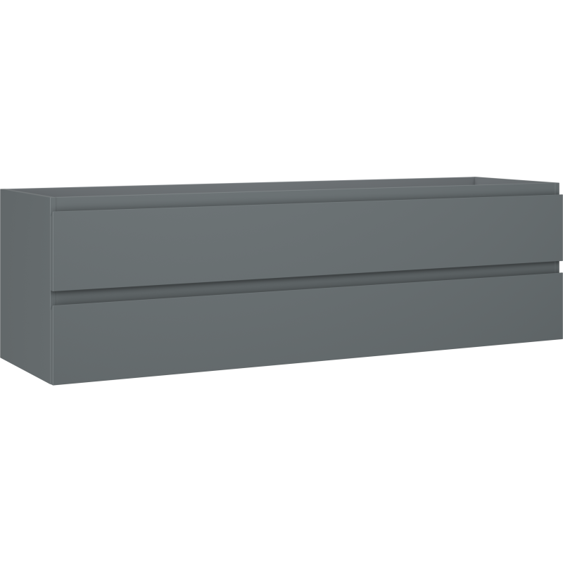 Mexen Orio armoire de salle de bain sous lavabo 160 cm, 2 tiroirs, graphite mat - 91A10-16047-2-BFF66