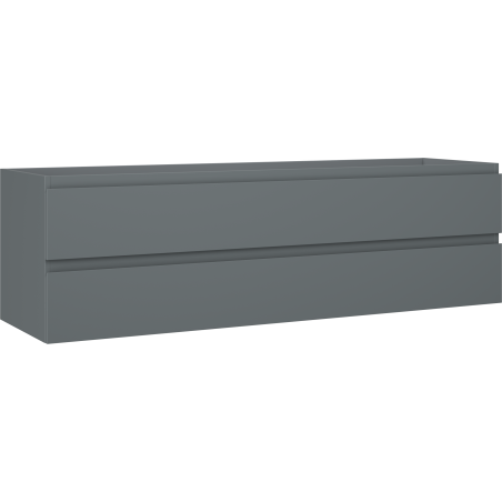 Mexen Orio armoire de salle de bain sous lavabo 160 cm, 2 tiroirs, graphite mat - 91A10-16047-2-BFF66