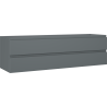 Mexen Orio armoire de salle de bain sous lavabo 160 cm, 2 tiroirs, graphite mat - 91A10-16047-2-BFF66