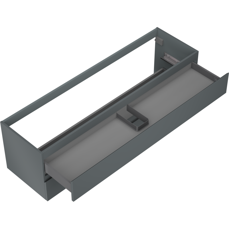 Mexen Orio armoire de salle de bain sous lavabo 160 cm, 2 tiroirs, graphite mat - 91A10-16047-2-BFF66