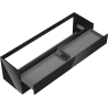 Meuble de salle de bains sous lavabo Mexen Orio 160 cm, 2 tiroirs, noir brillant - 91A10-16047-2-BFF70