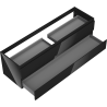 Meuble de salle de bains sous lavabo Mexen Orio 160 cm, 2 tiroirs, noir brillant - 91A10-16047-2-BFF70