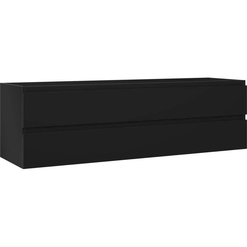 Mexen Orio meuble de salle de bain sous lavabo 160 cm, 2 tiroirs, noir mat - 91A10-16047-2-BFF71