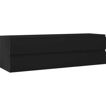 Mexen Orio meuble de salle de bain sous lavabo 160 cm, 2 tiroirs, noir mat - 91A10-16047-2-BFF71