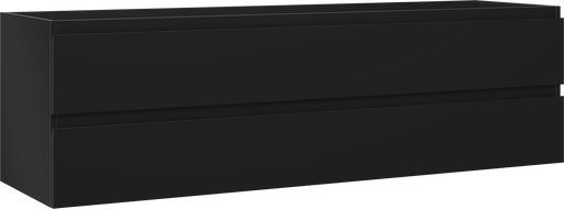 Mexen Orio meuble de salle de bain sous lavabo 160 cm, 2 tiroirs, noir mat - 91A10-16047-2-BFF71