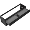Mexen Orio meuble de salle de bain sous lavabo 160 cm, 2 tiroirs, noir mat - 91A10-16047-2-BFF71