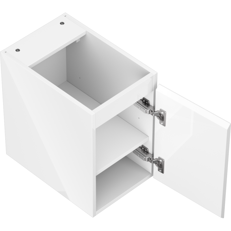 Mexen Orio armoire de salle de bain sous lavabo 30 cm, 1 porte, blanc brillant - 91A11-03047-1-BF00