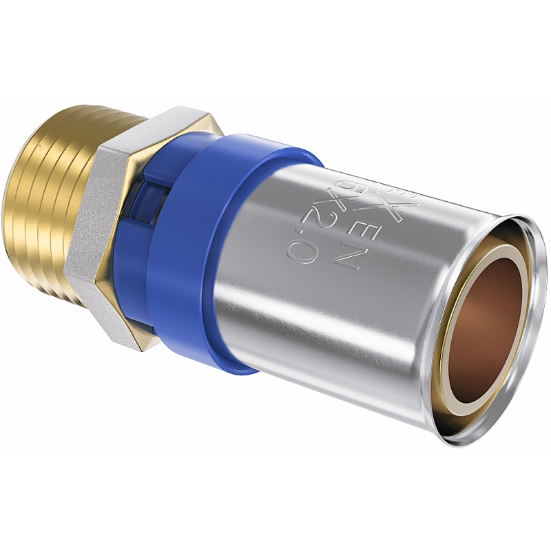 Mexen PEX-P raccord à sertir, réduction PEX pressée 16 x 3/4 GZ - W97123-1634M-00