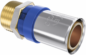 Mexen PEX-P raccord à sertir, réduction PEX pressée 16 x 3/4 GZ - W97123-1634M-00