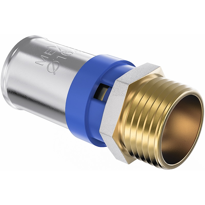 Mexen PEX-P raccord à compression, sertissage PEX réduction 25 x 3/4 GZ - W97123-2534M-00
