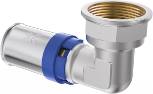 Mexen PEX-P coude à sertir, pressé PEX 16 x 3/4 PF - W97126-1634F-00