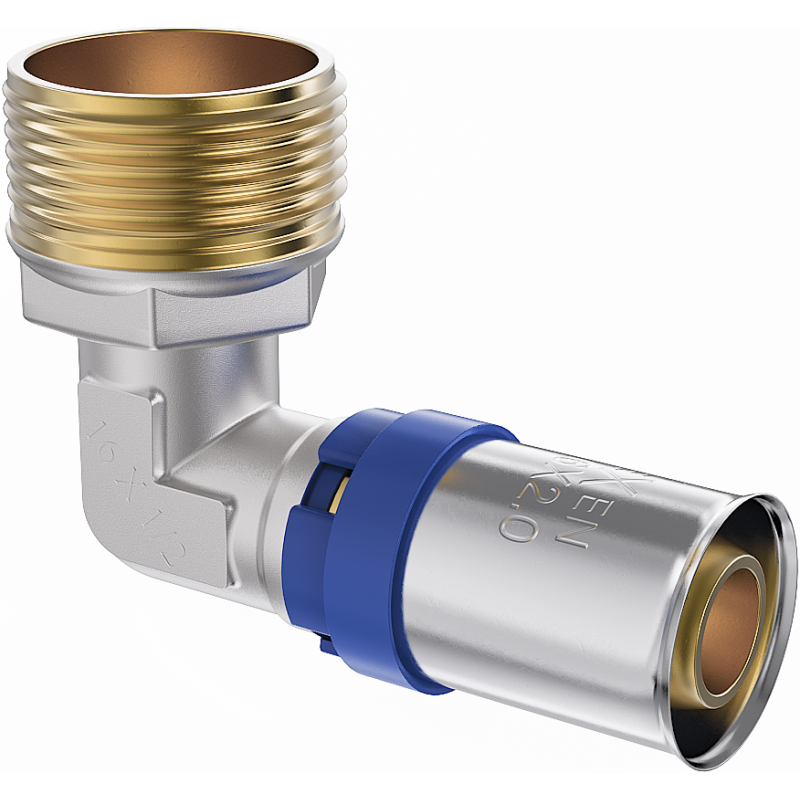 Mexen PEX-P coude à sertir, pressé PEX 16 x 1/2 GZ - W97127-1612M-00