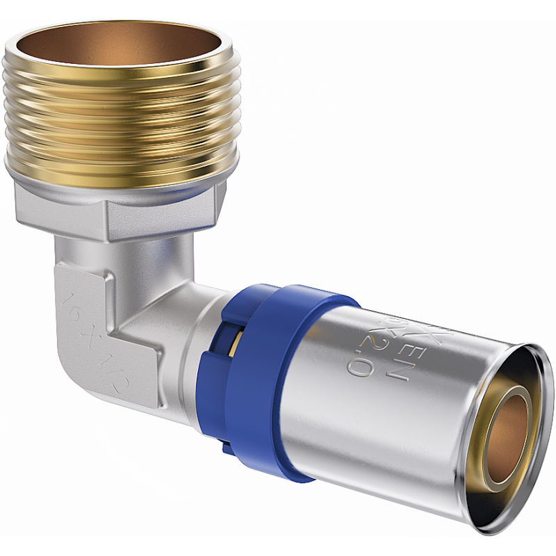 Mexen PEX-P coude à sertir, pressé PEX 20 x 3/4 GZ - W97127-2034M-00