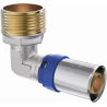 Mexen PEX-P coude à sertir, pressé PEX 20 x 3/4 GZ - W97127-2034M-00