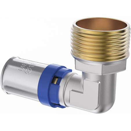 Mexen PEX-P coude à sertir, pressé PEX 20 x 3/4 GZ - W97127-2034M-00