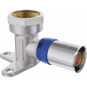 Mexen PEX-P coude à compression mural avec patte, sertissable PEX 16 x 1/2 GW - W97128-1612F-00